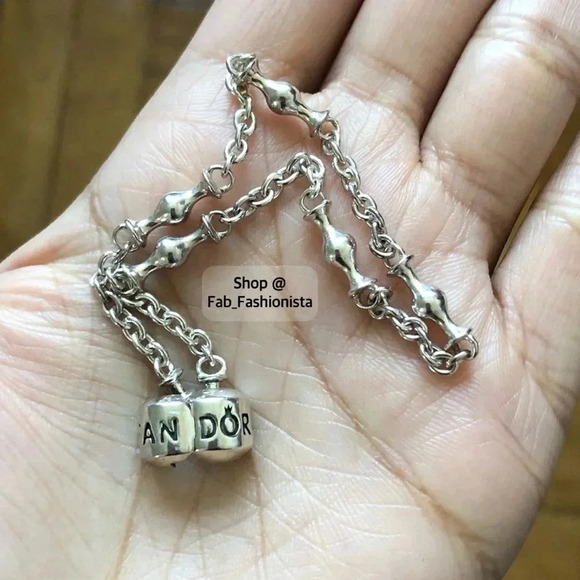 Pandora 5 clip sterling silver bracelet - Picture 6 of 13